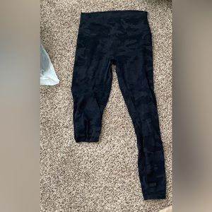 Lululemon Leggings Black Camouflage 6